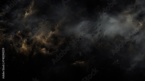 Spectacular Black and Gold Explosion of Smoke and Dust for Creative Overlay Designs © StockKing