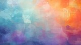 Vibrant Abstract Canvas Texture Background with Colorful Brush Strokes
