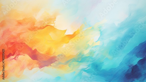 Vibrant Abstract Paint Splatter Background with Colorful Artistic Texture