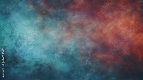 Dynamic Red and Blue Abstract Canvas Texture on Black Background