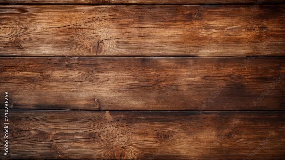 Fototapeta premium Rustic Brown Wood Texture on Weathered Wooden Wall Background