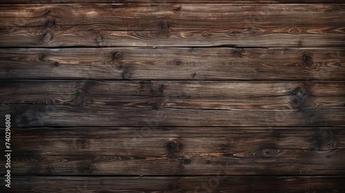 Rustic Wooden Wall Showing Intricate Dark Brown Wood Texture Design