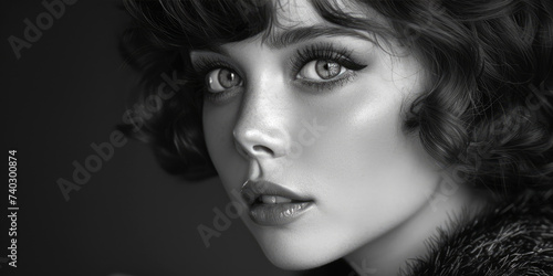 Black and white image of a ...