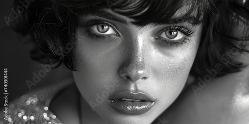 Black and white image of a ...