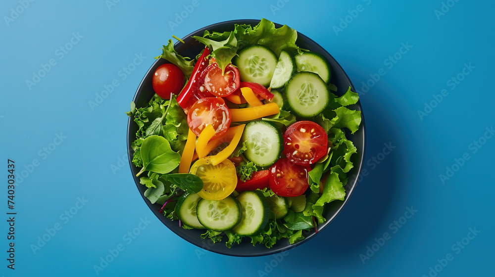 Colorful Vegetable Salad Bowl
