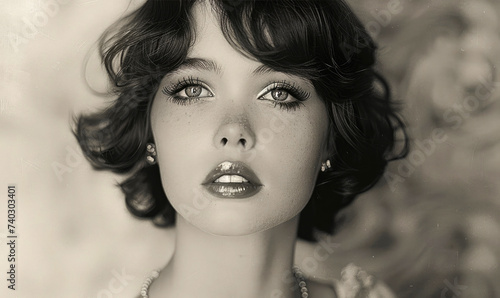 Black and white image of a ...