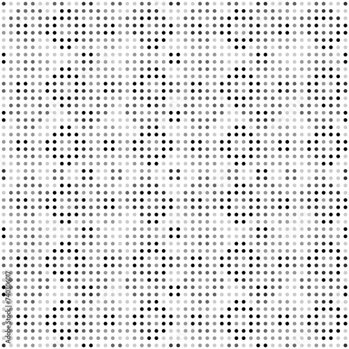 Seamless pattern. Circles ornament. Figures background. Simple shapes wallpaper. Dots motif. Geometrical backdrop. Digital paper, web designing, textile print. Vector.
