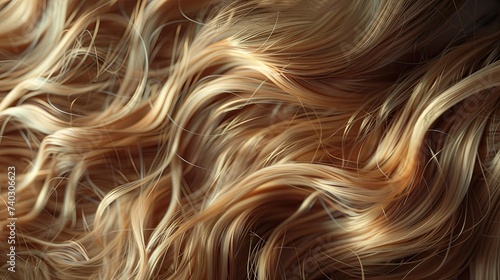 Close Up of Wavy Blonde Hair