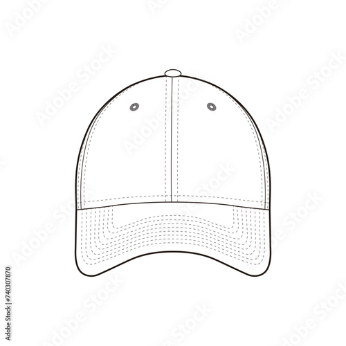 9Forty Mesh Mid with Snapback Closure High Detail Vector Illustratio