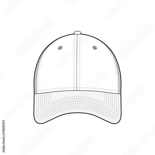 9Forty Mesh Mid with Snapback Closure High Detail Vector Illustratio