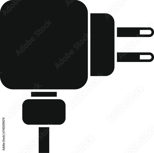 Wall charger icon simple vector. Solar panel energy. Heat grid roof module