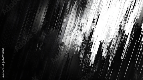 abstract black and white distortion glitch texture wallpaper