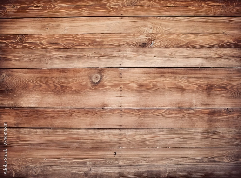 Naklejka premium Wooden wall background or texture. Wood planks surface pattern.