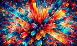 abstract background multicolor, 3d render abstract, colorful abstract illustration, background wallpaper PC