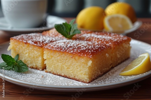 Delicious lemon cake 