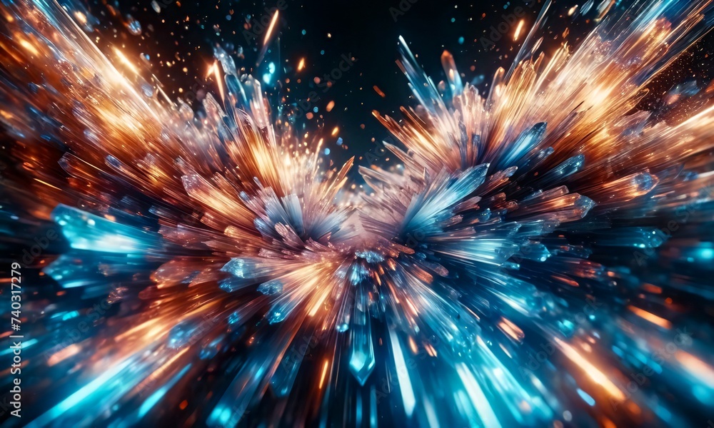 Fototapeta premium abstract background multicolor, 3d render abstract, colorful abstract illustration, background wallpaper PC