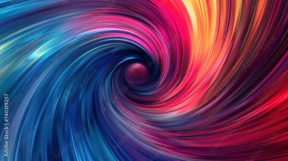 Fototapeta premium Abstract digital vortex dynamic dimensions swirling colors