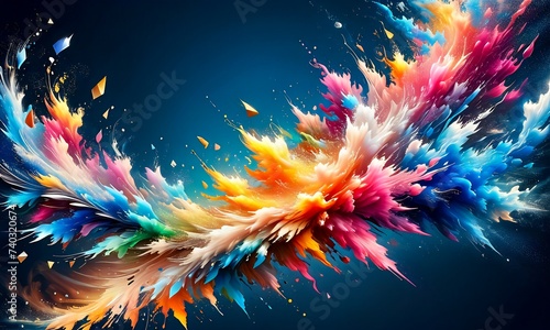 abstract background multicolor  3d render abstract  colorful abstract illustration  background wallpaper PC 