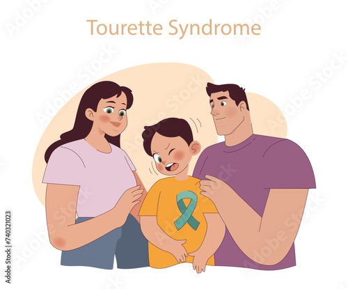 Tourette Syndrome concept.