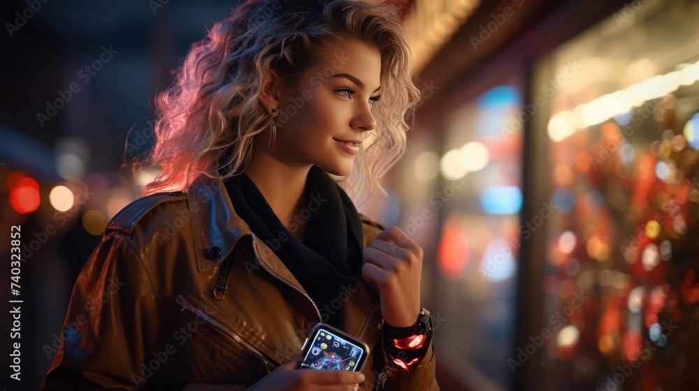 Woman in Trench Coat Standing Outside