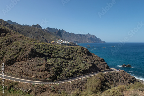 Beach Benijo and Taganana village on Tenerife