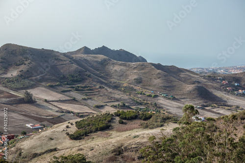 Anaga mountains in sunshine on Tenerife
