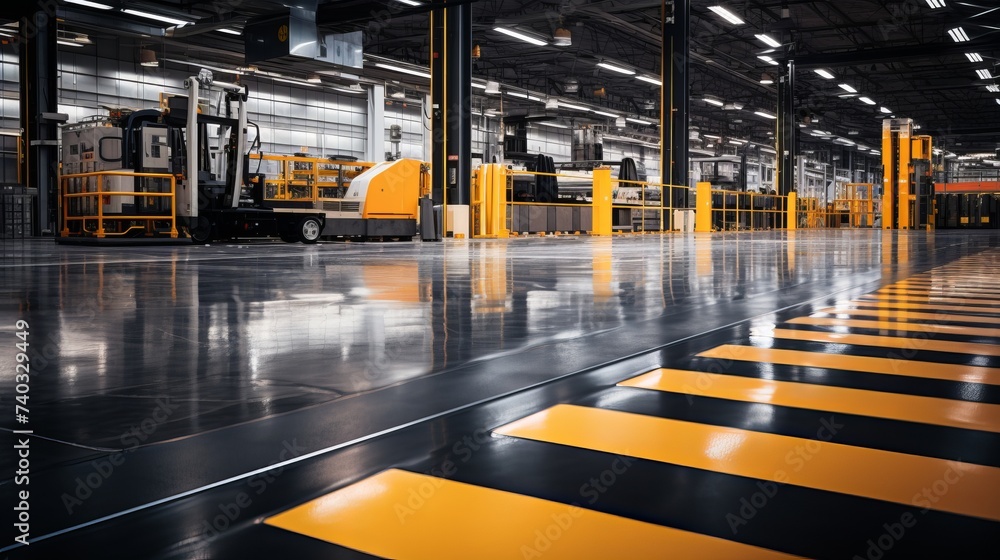 A Massive Warehouse Bursting With Various Machines A Massive Warehouse Bursting With Various Machines