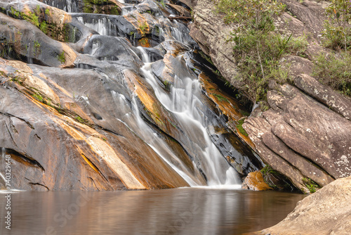 cachoeira na cidade de Barão de Cocais, Estado de Minas Gerais, Brasil photo