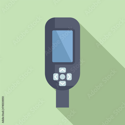 Diving school equipment icon flat vector. Water oxygen. Extreme deep