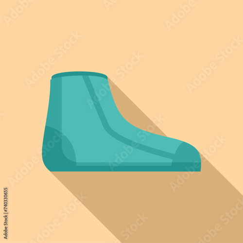 Diving scuba sock icon flat vector. Pool equipment. Sea tourism coastline