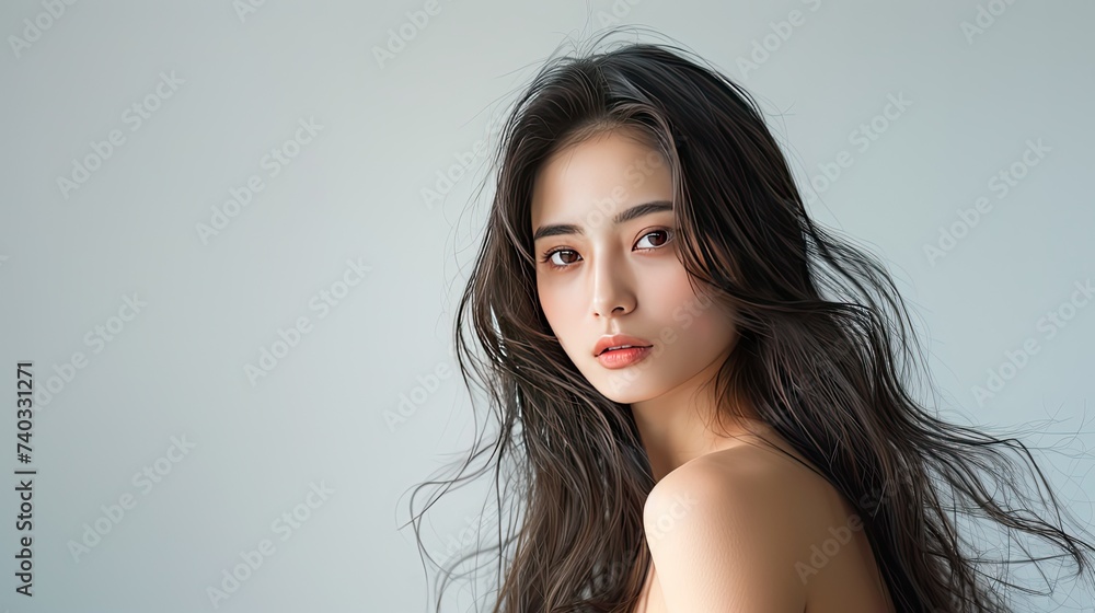Asian Model with Alluring Charm, Generative AI Asian Model with Alluring Charm, Generative AI
