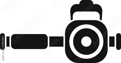 Diving camera icon simple vector. Active swim exercise. Pool summer travel