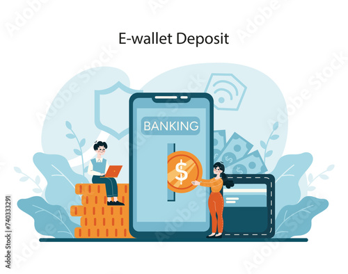 Streamlining finances with digital wallet top-ups, merging tech and traditional banking