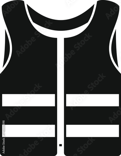 Diving vest icon simple vector. Water summer travel. Extreme tropical vacation