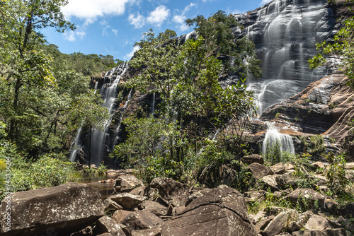 cachoeira no distrito de Cocais, na cidade de Barão de Cocais, Estado de Minas Gerais, Brasil photo