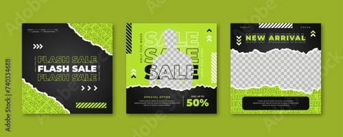 Fashion social media post template. Urban fashion sale social media post template	