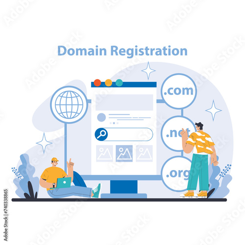 Business and marketing concept. Flat vector illustration