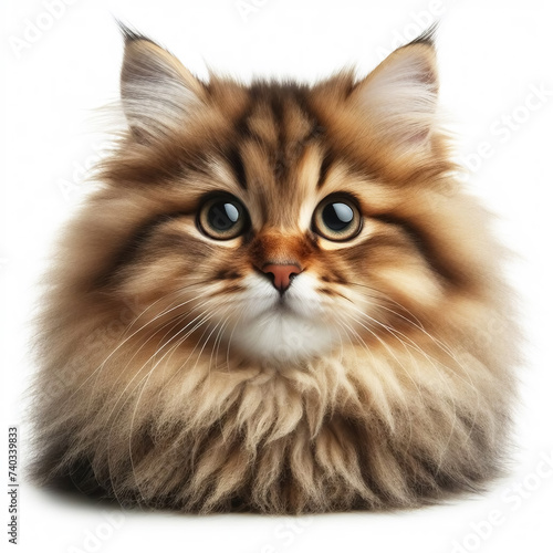 Adorable persian cat. AI generated