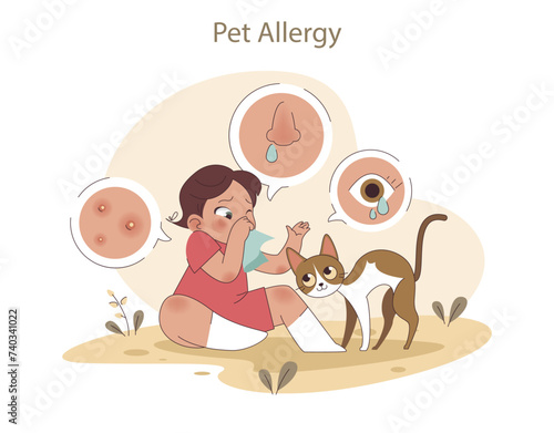 Pet allergy concept
