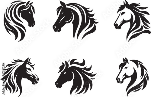 horse head vector illustration