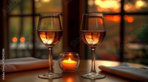 Intimate Evening With Wine and Candlelight