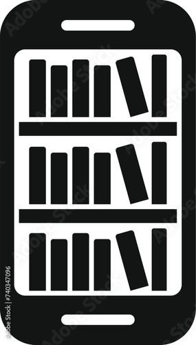 Works bases audio icon simple vector. Guide store. Author literature school