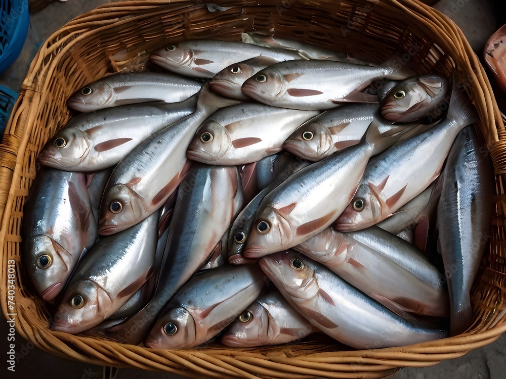 Obraz premium fresh fish at the market