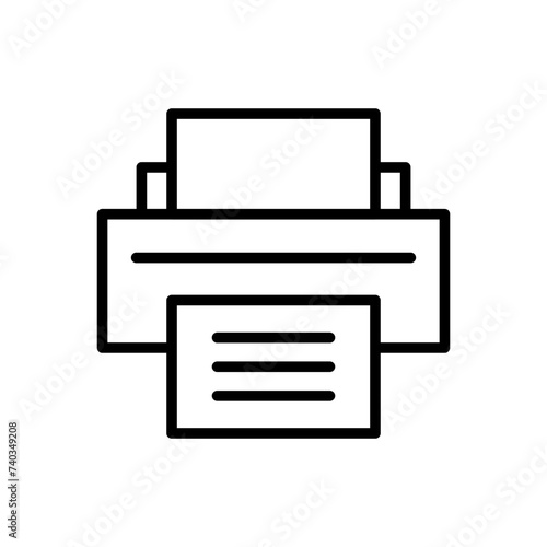 Print icon vector. printer icon vector.
