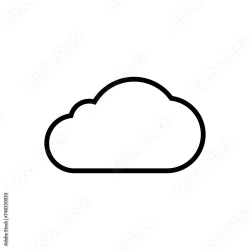 cloud icon vector. cloud vector icon