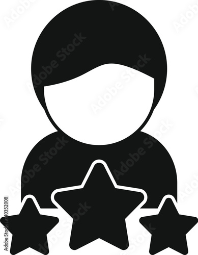 Best rating client icon simple vector. Card data customer. Letter team