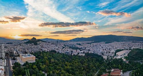 Athens, Greece Drone Skyline Aerial