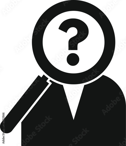 Search business client icon simple vector. Money meaning. Digital business