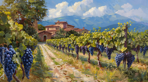 Vineyard painting