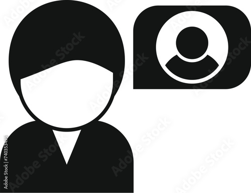 Cv data safety icon simple vector. Bank risk market. Stock server process